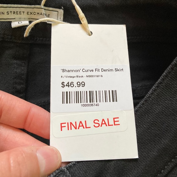 Women’s size 6 The Main Street Exchange brand new with tag “Shannon” black skirt - Picture 8 of 11